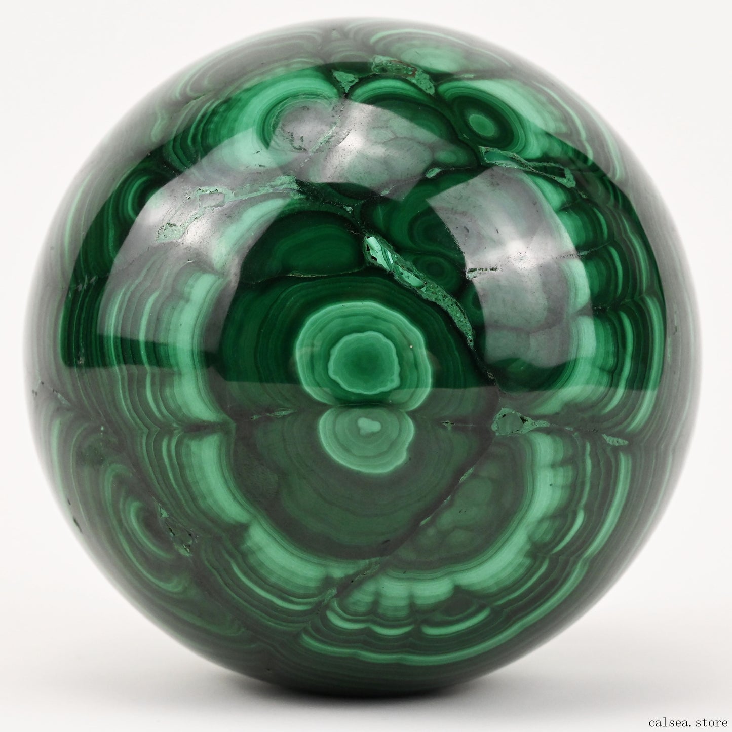 3.29'' Gemstone Malachite Sphere Crystal Healing Hand Carved Sphere/Ball