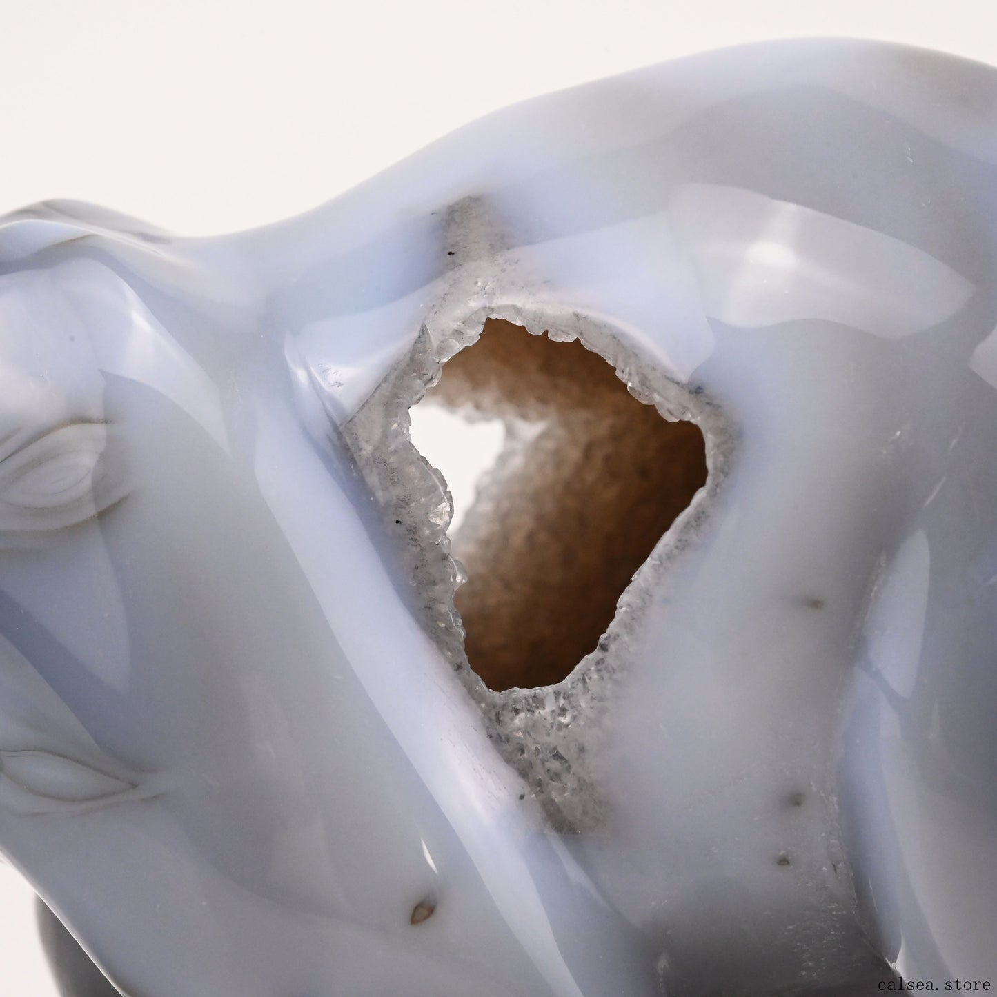 Agate Bear Sculpture Crystal Healing Hand Carved Carving
