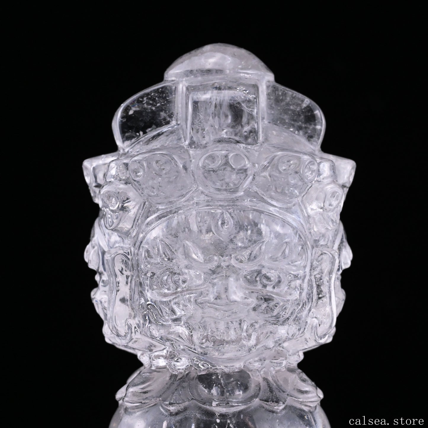 Clearquartz Vajira Sculpture Artifact Crystal Healing Hand Carved