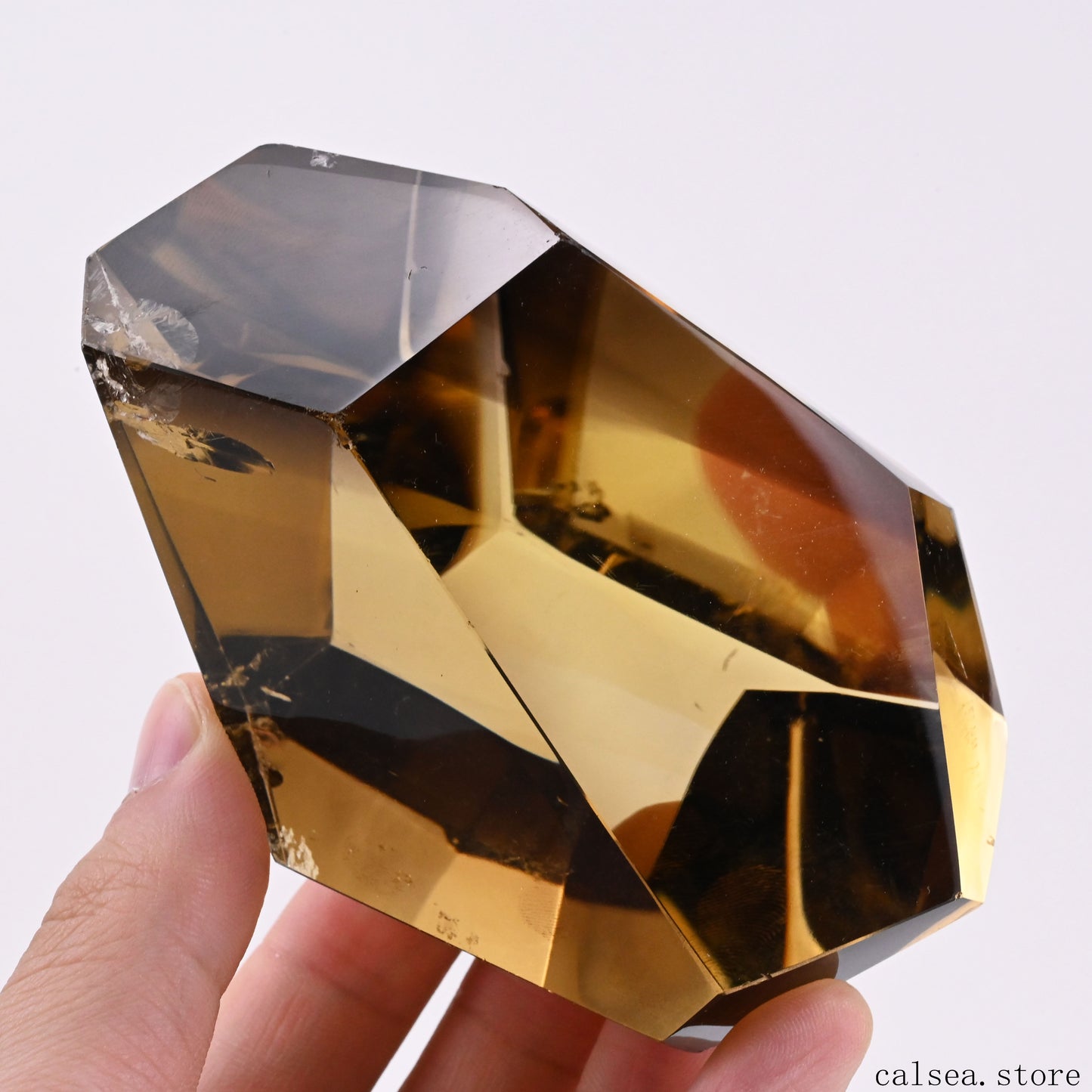 SmokeyCitrine Freeform Crystal Healing Hand Carved FreeForm