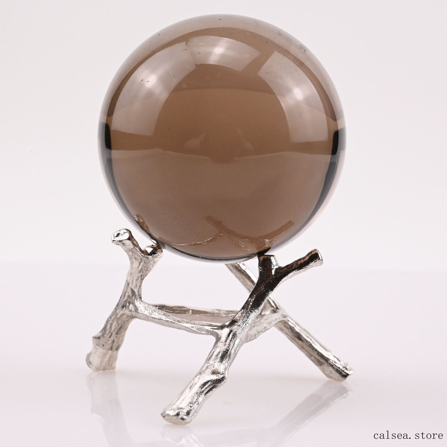 2.02'' Smokeyquartz Sphere Crystal Healing Hand Carved Sphere/Ball