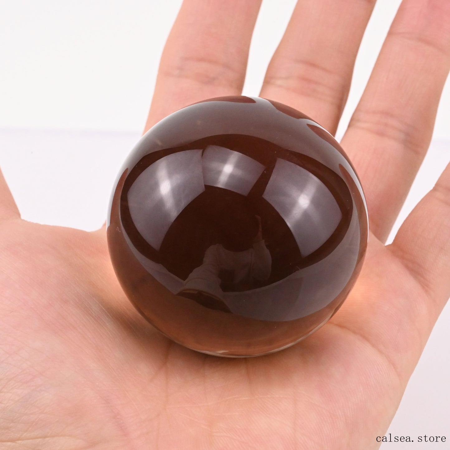 2.02'' Smokeyquartz Sphere Crystal Healing Hand Carved Sphere/Ball
