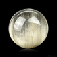 Sliver Rabbit Fur Rutile Sphere Rutilated Quartz Crystal Healing Hand Carved Sphere/Ball