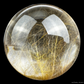 3.6''Awesome Golden Rutilated Sphere Crystal Healing Hand Carved Blonde Crystal Sphere/Ball AAA Level Crystal