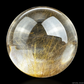 3.6''Awesome Golden Rutilated Sphere Crystal Healing Hand Carved Blonde Crystal Sphere/Ball AAA Level Crystal