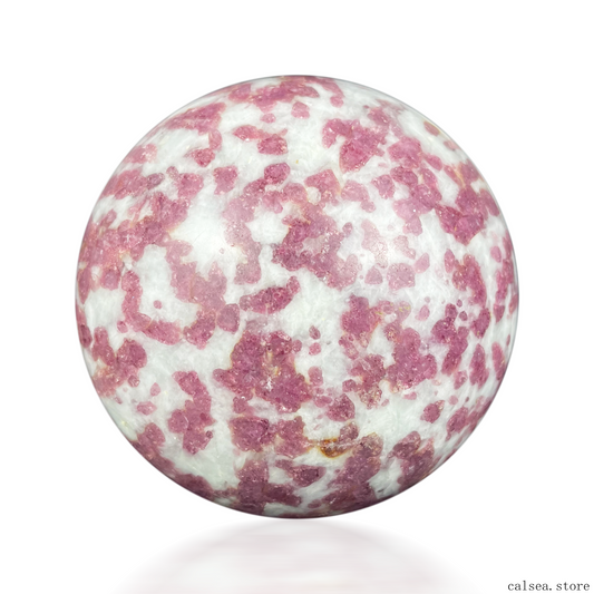 Pink Tourmaline Sphere Crystal Healing Hand Carved Sphere/Ball