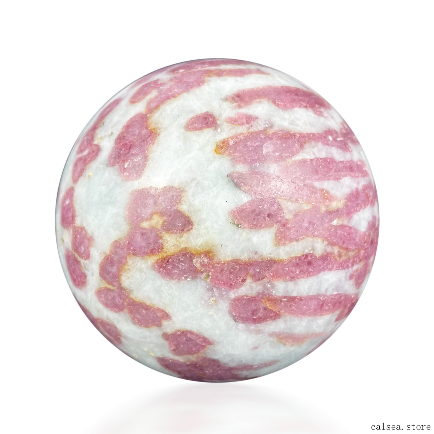 Pink Tourmaline Sphere Crystal Healing Hand Carved Sphere/Ball