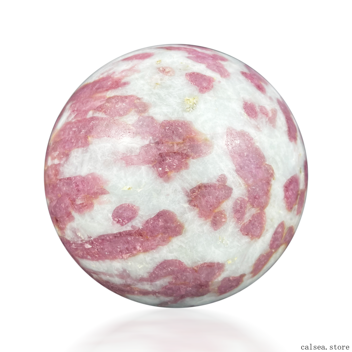 Pink Tourmaline Sphere Crystal Healing Hand Carved Sphere/Ball