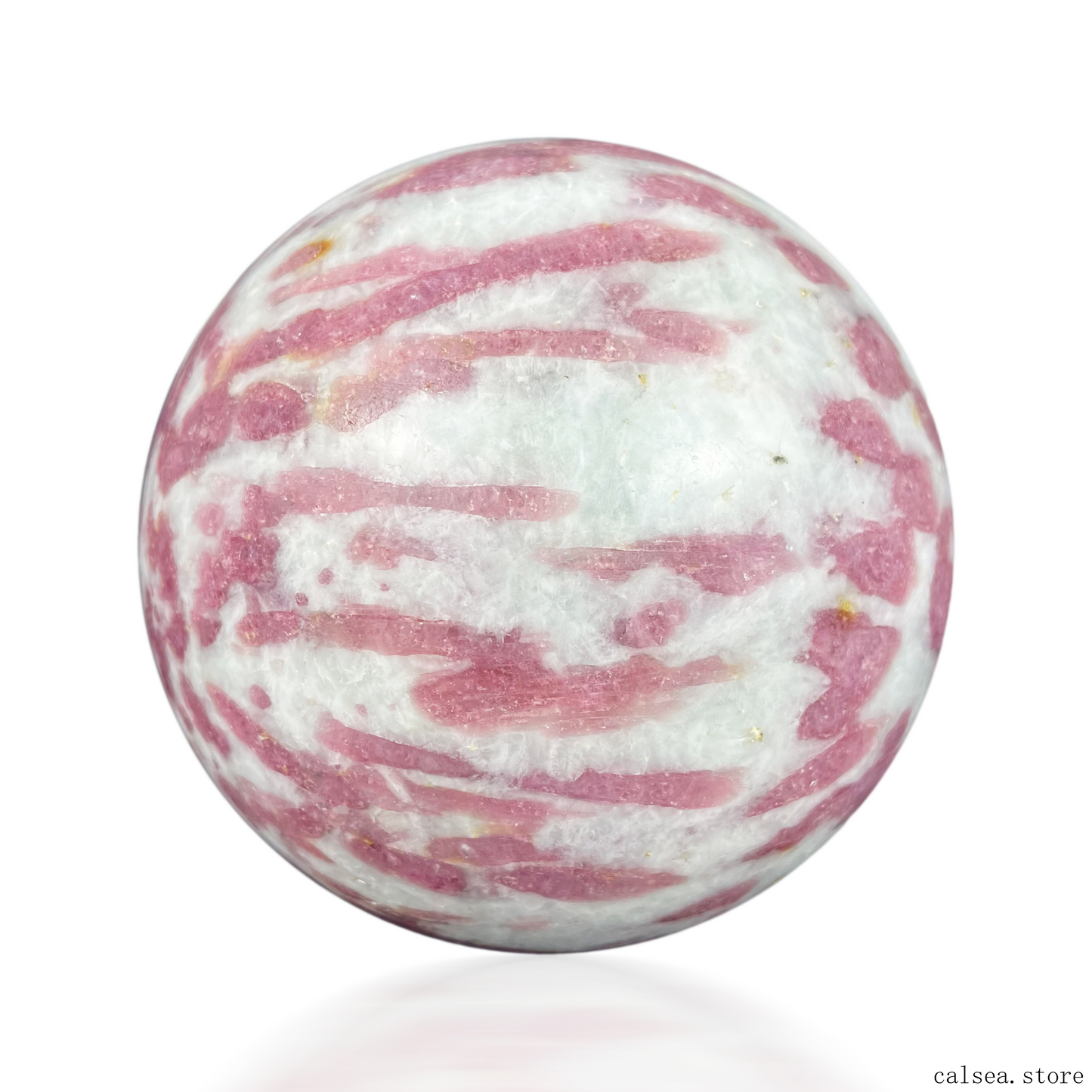 Pink Tourmaline Sphere Crystal Healing Hand Carved Sphere/Ball