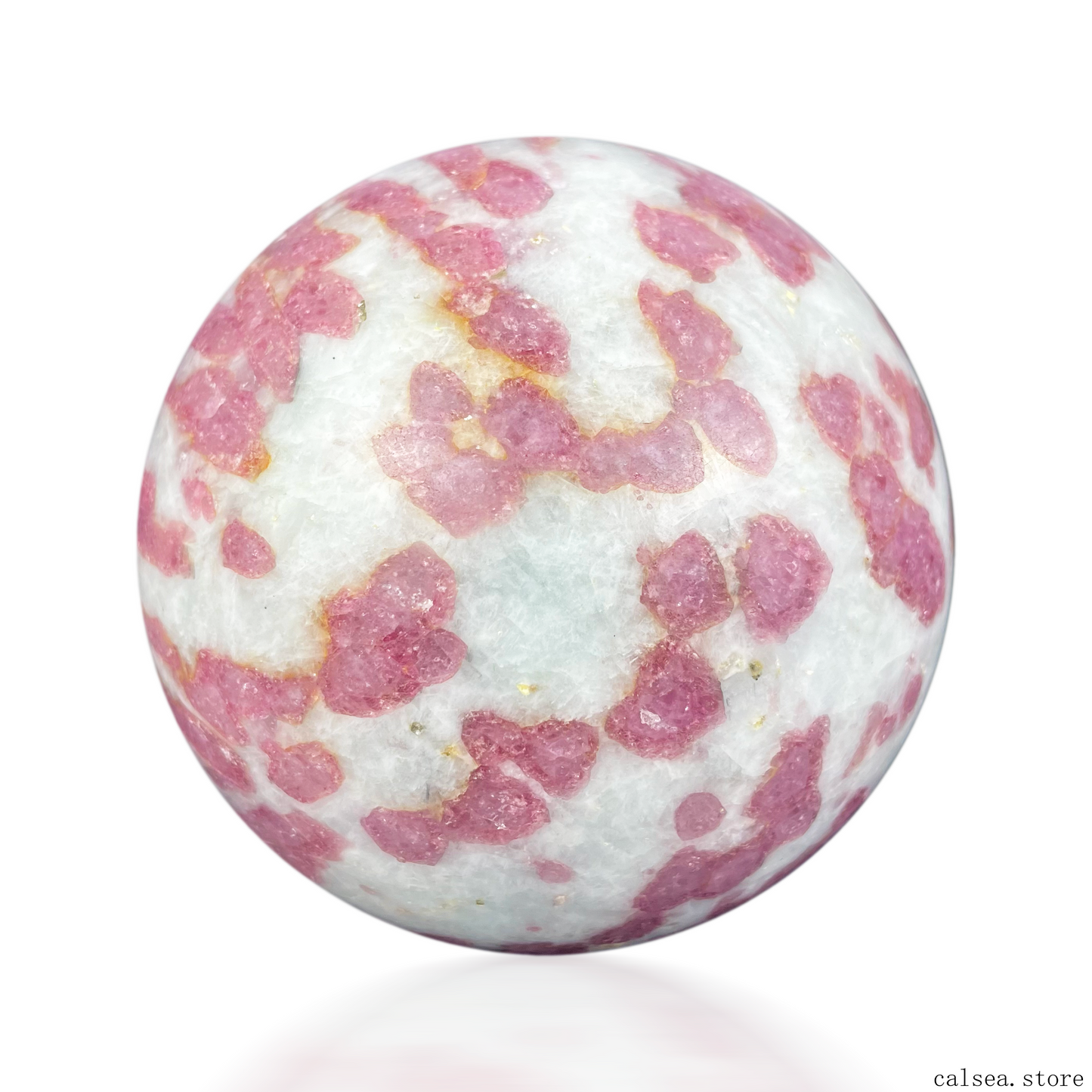 Pink Tourmaline Sphere Crystal Healing Hand Carved Sphere/Ball