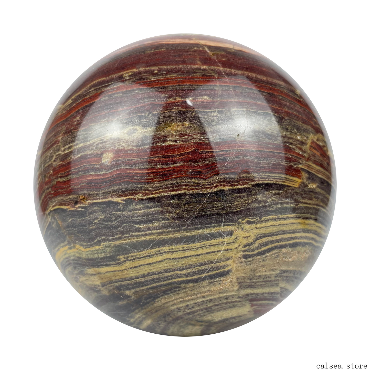 Thousand Layers Red Jasper Sphere Crystal Healing Hand Carved Sphere/Ball