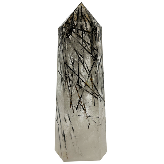 Black Tourmaline Tower/Point Ornaments Tower Crystal Healing Tower/Point