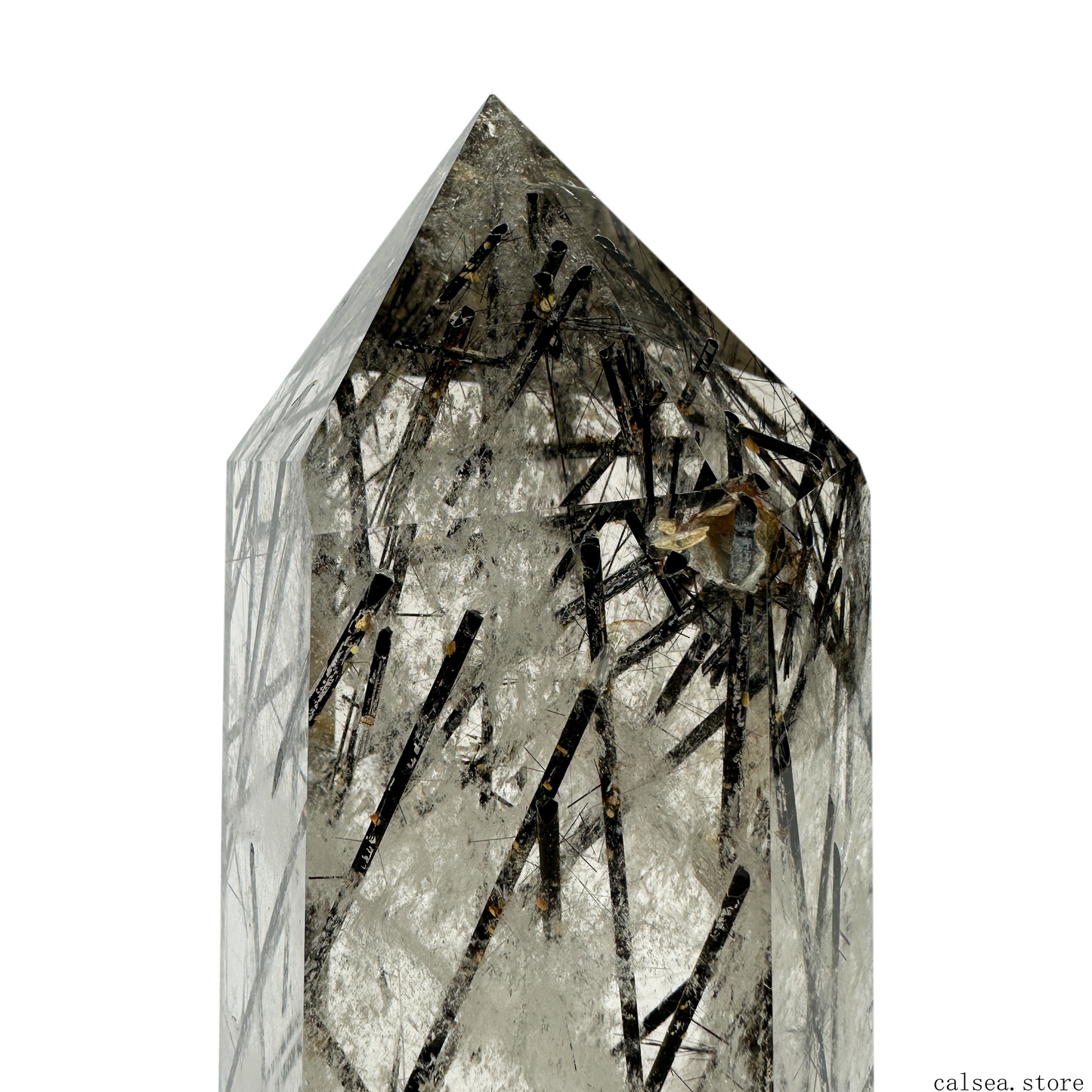 Black Tourmaline Tower/Point Ornaments Tower Crystal Healing Tower/Point