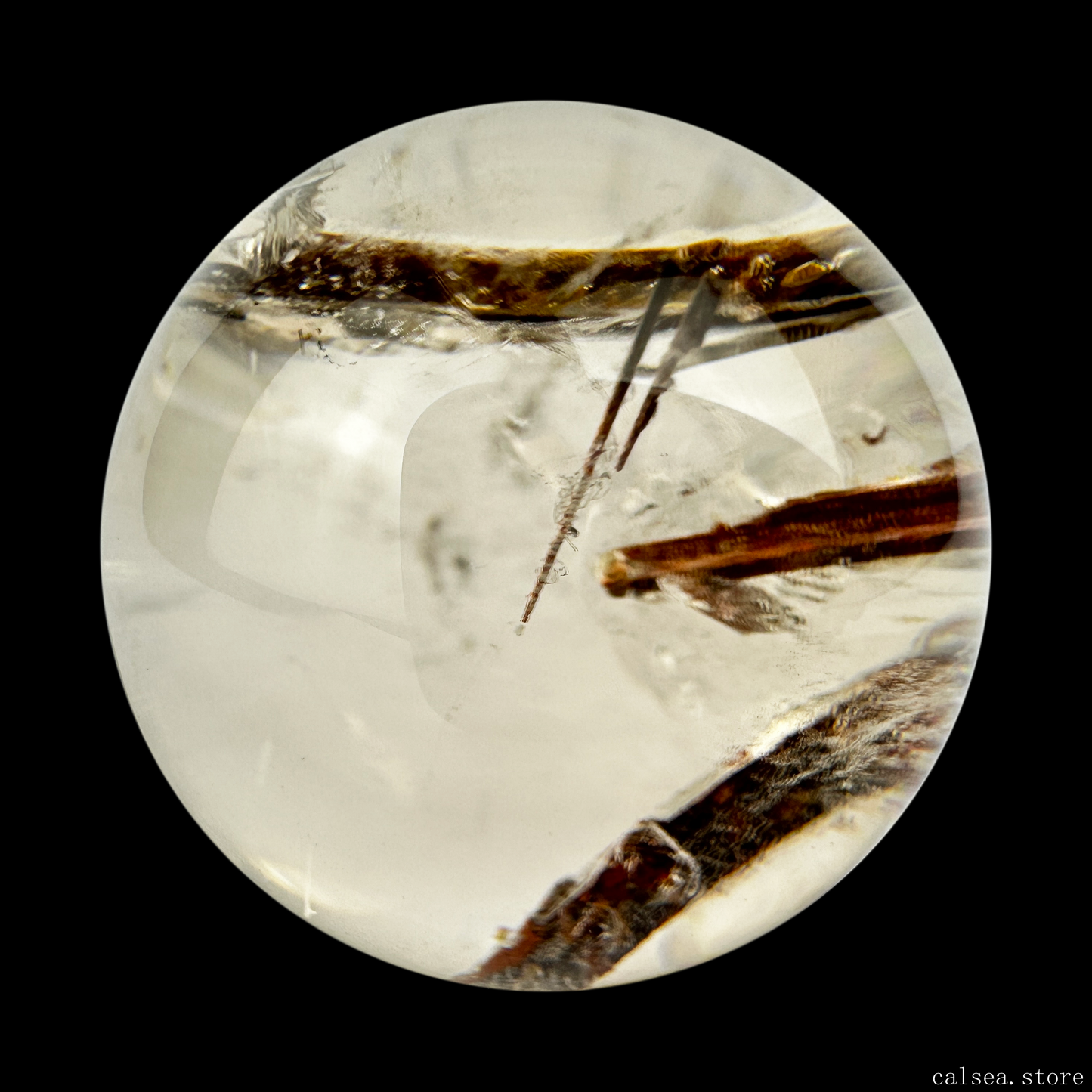 Mahogany Tourmaline Sphere Crystal Healing Hand Carved Sphere/Ball