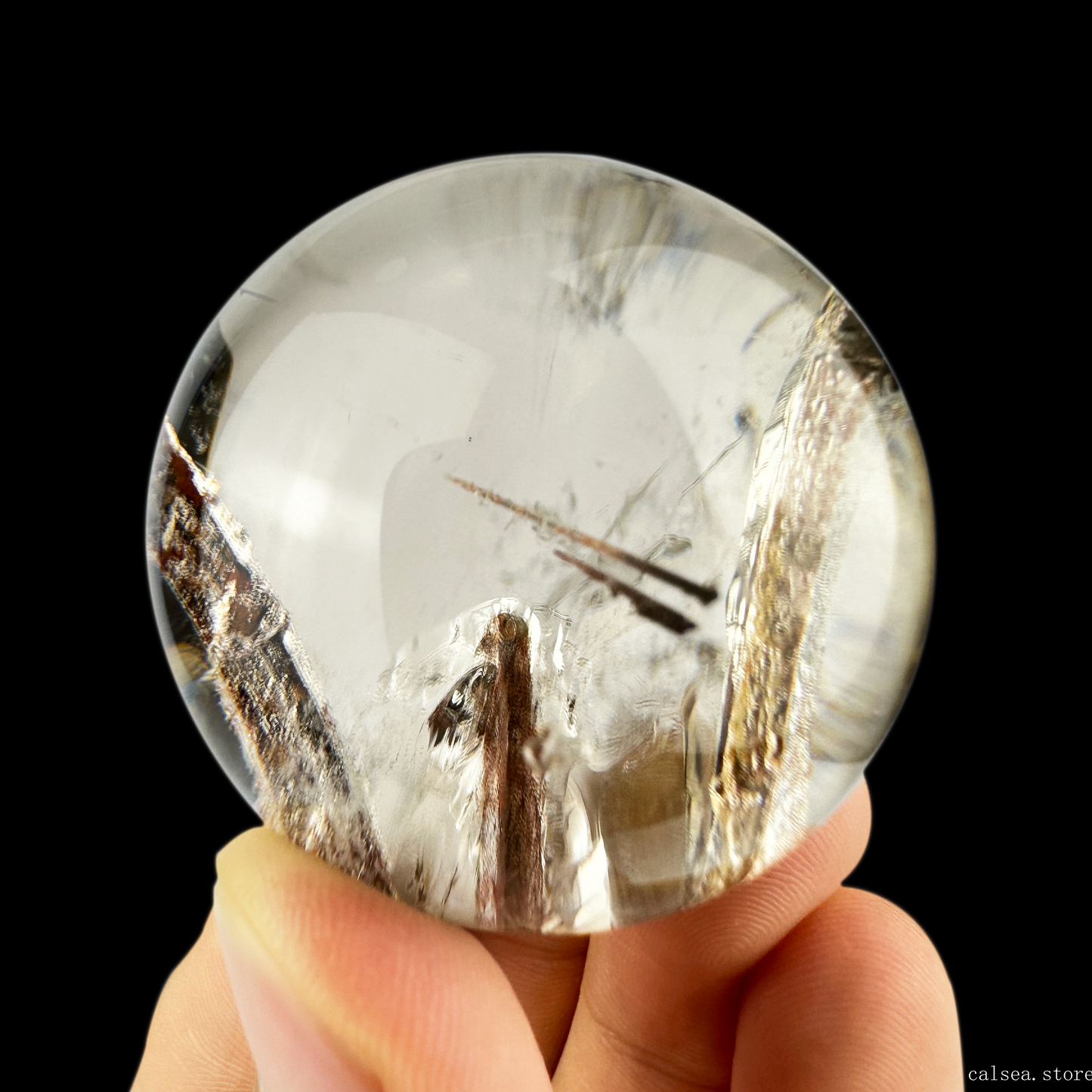 Mahogany Tourmaline Sphere Crystal Healing Hand Carved Sphere/Ball