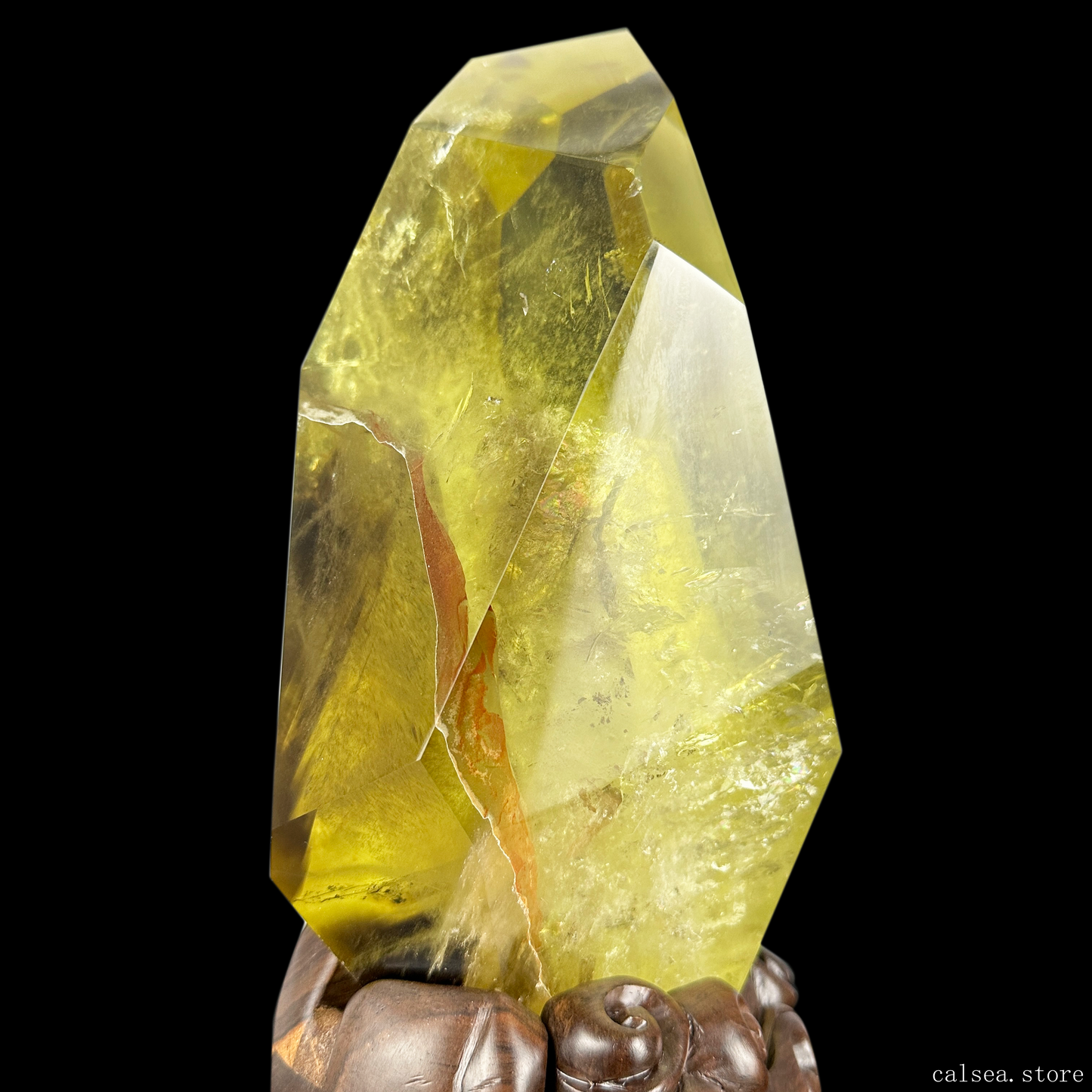 Huge Citrine FreeForm Brazil Citrine Crystal Healing Hand Carved