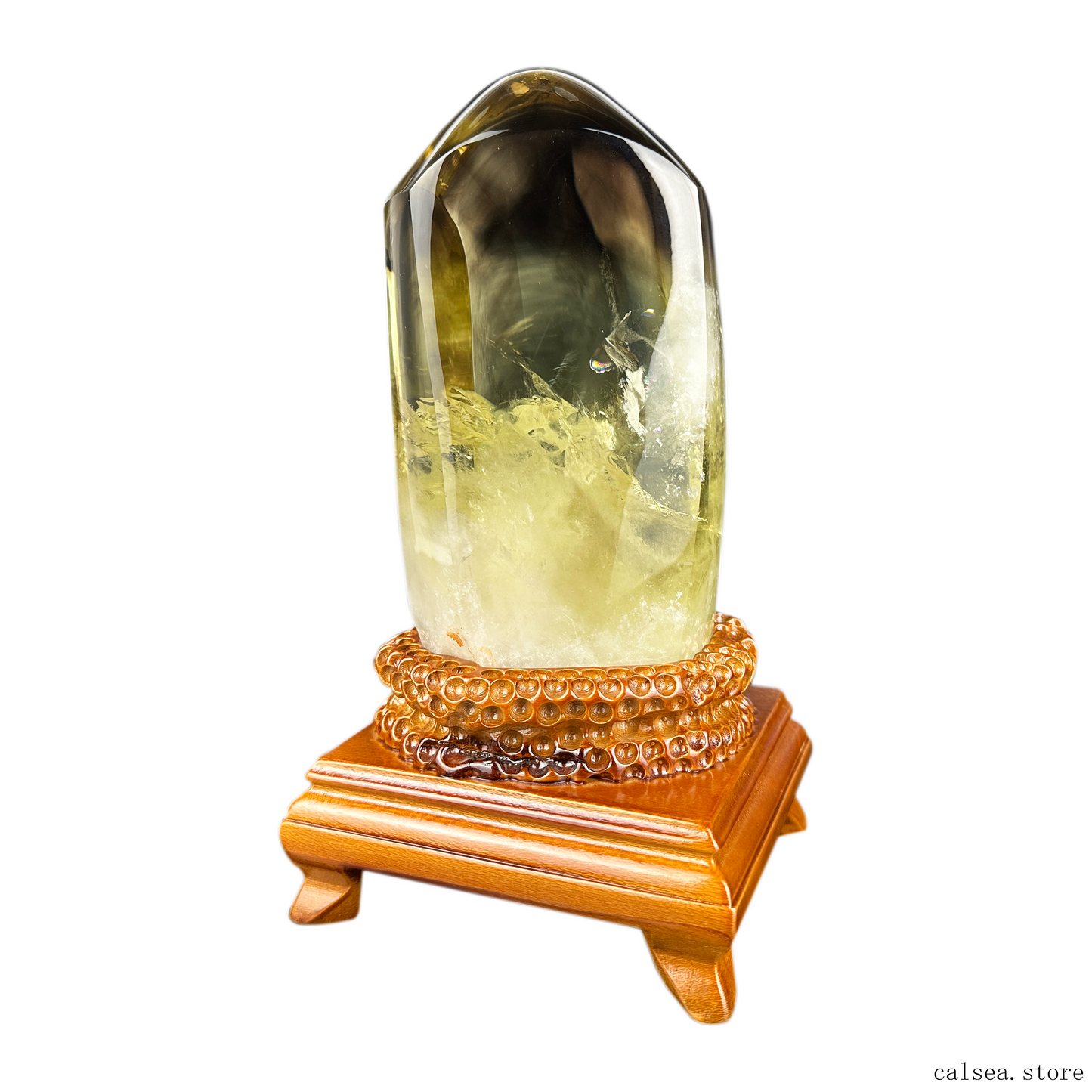 Smokey Citrine FreeForm Brazil Citrine Crystal Healing Hand Carved