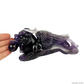 Dark Amethyst PIXIU Sculpture Crystal Healing Hand Carved