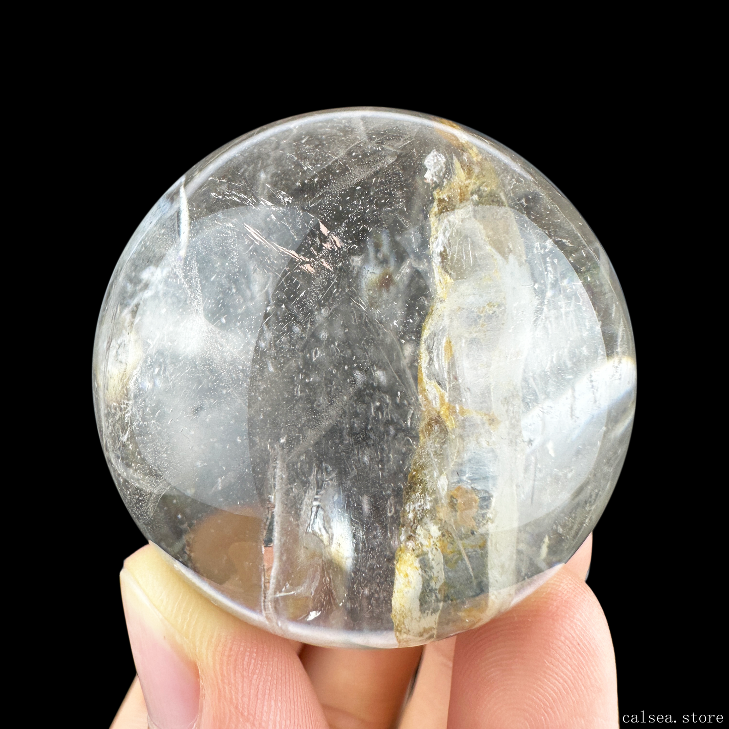 Rainbow Manifestation Quartz Sphere Baby Within Crystal Crystal Healing Hand Carved Sphere/Ball