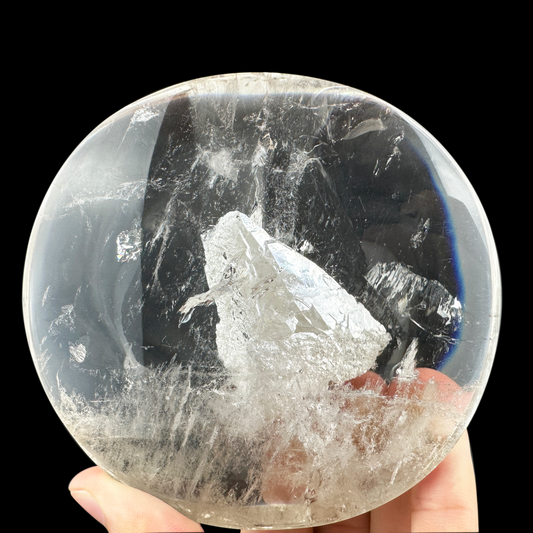 Unique Manifestation Quartz FreeForm Baby Within Crystal Crystal Healing Hand Carved