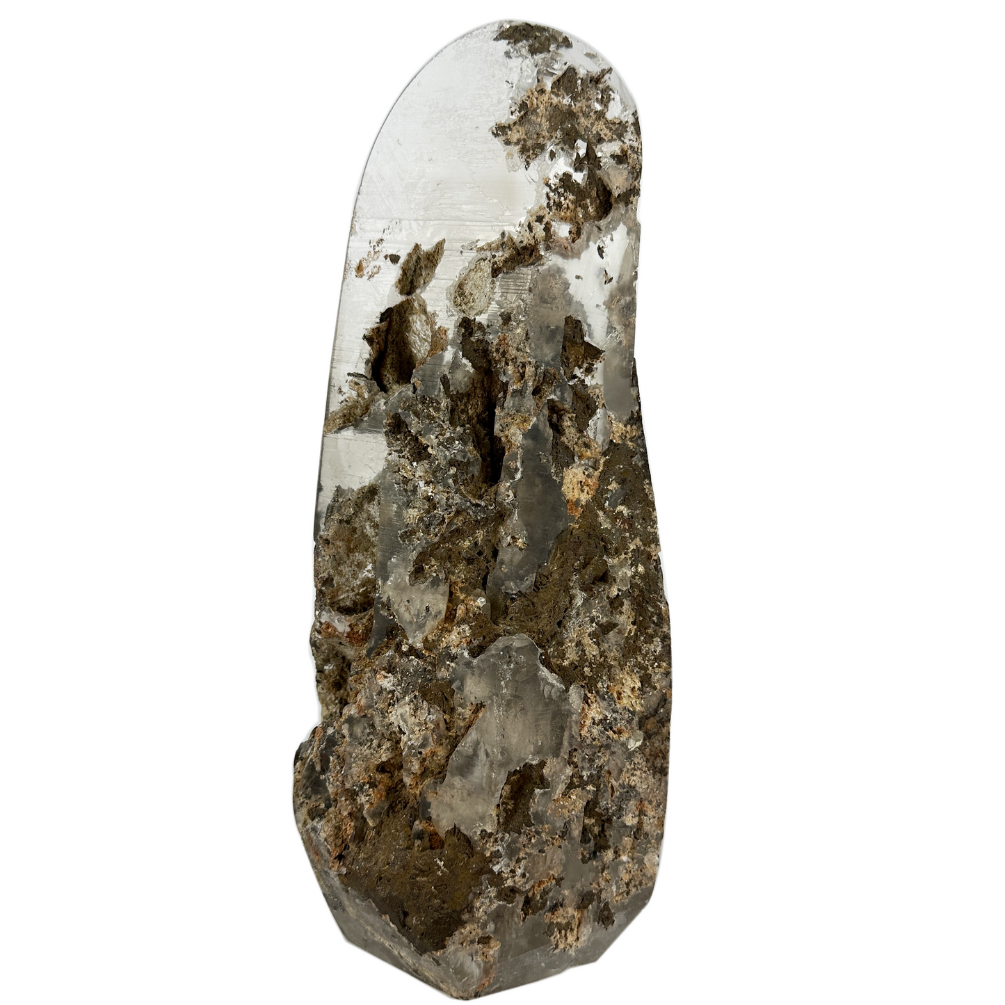 White Gardenquartz FreeForm Crystal Healing Hand Carved Crystal FreeForm