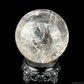 Rainbow White Tourmaline Clearquartz Sphere Crystal Healing Hand Carved Sphere/Ball