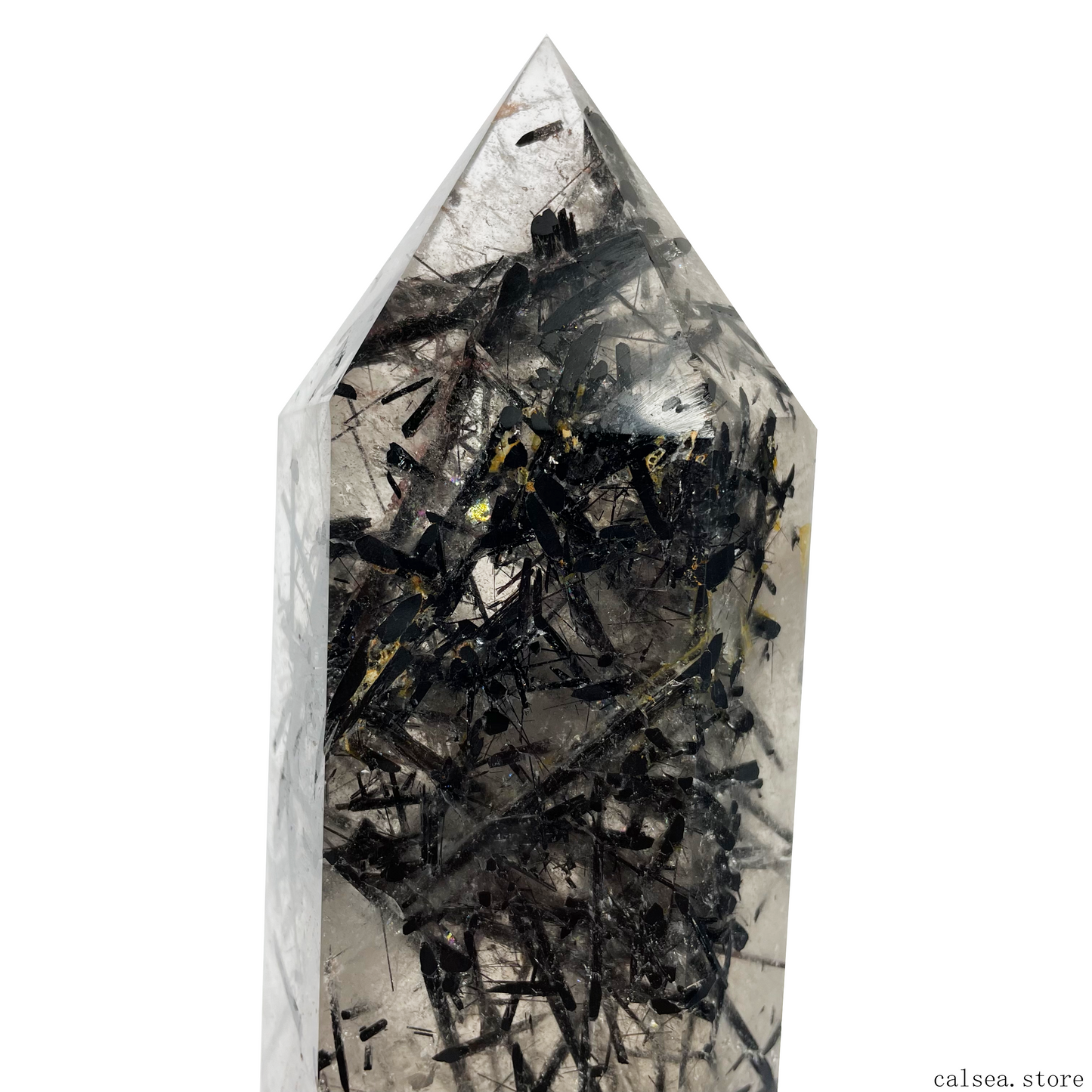 Black Tourmaline Tower Ornaments Tower Crystal Healing Tower/Point