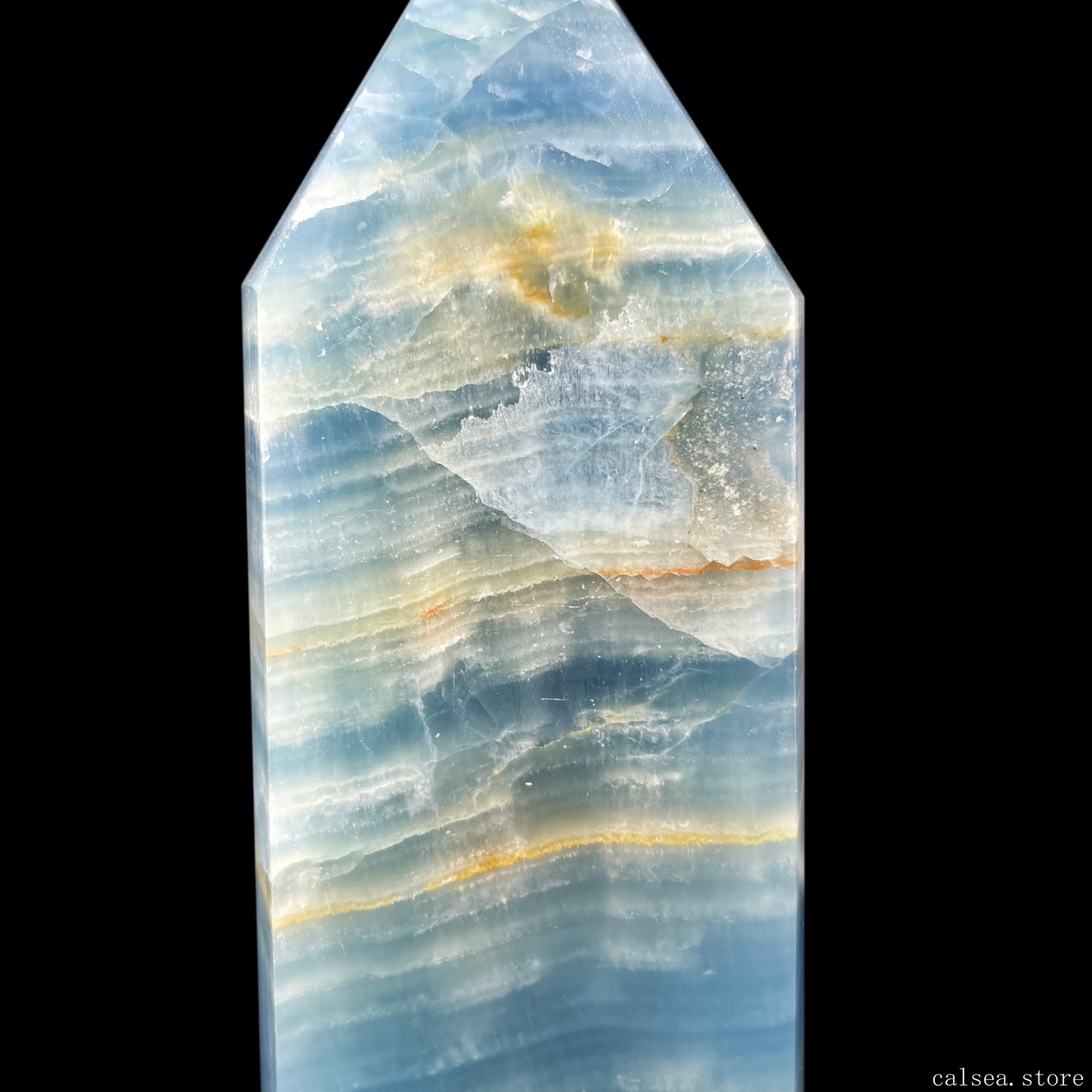 Blue Onyx Tower Ornaments Tower Crystal Healing Tower/Point