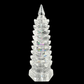 Big Rainbow Clearquartz WenChang Tower Crystal Healing Hand Carved