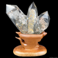 Three Colourful Gardenqaurtz Tower Crystal Lodalite Quartz Healing Hand Carved Tower/Point