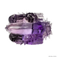 Dark Amethyst Dragon Turtle Sculpture Crystal Healing Hand Carved