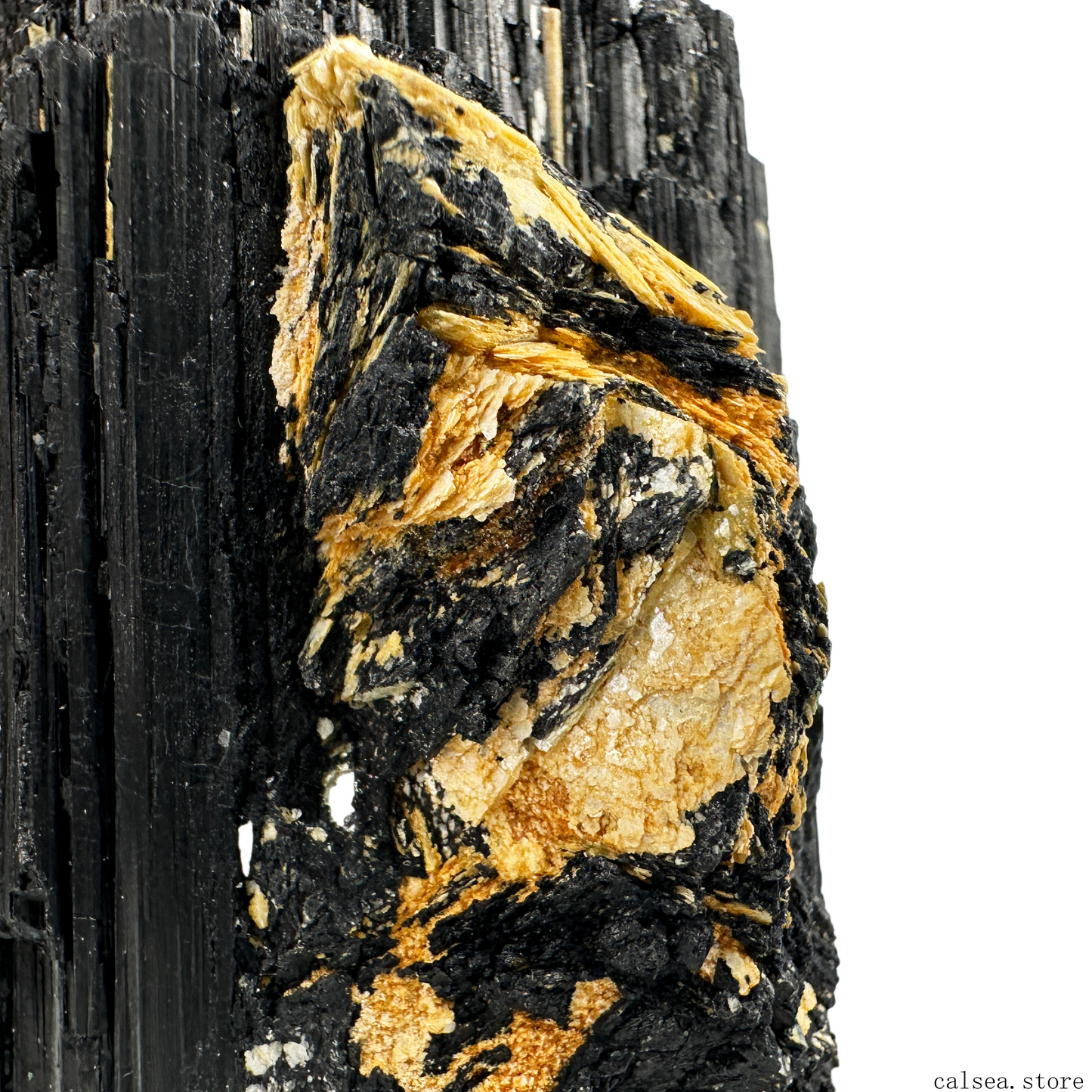 Black Tourmaline Specimens Naturally Occurring Art Collection Ornamental