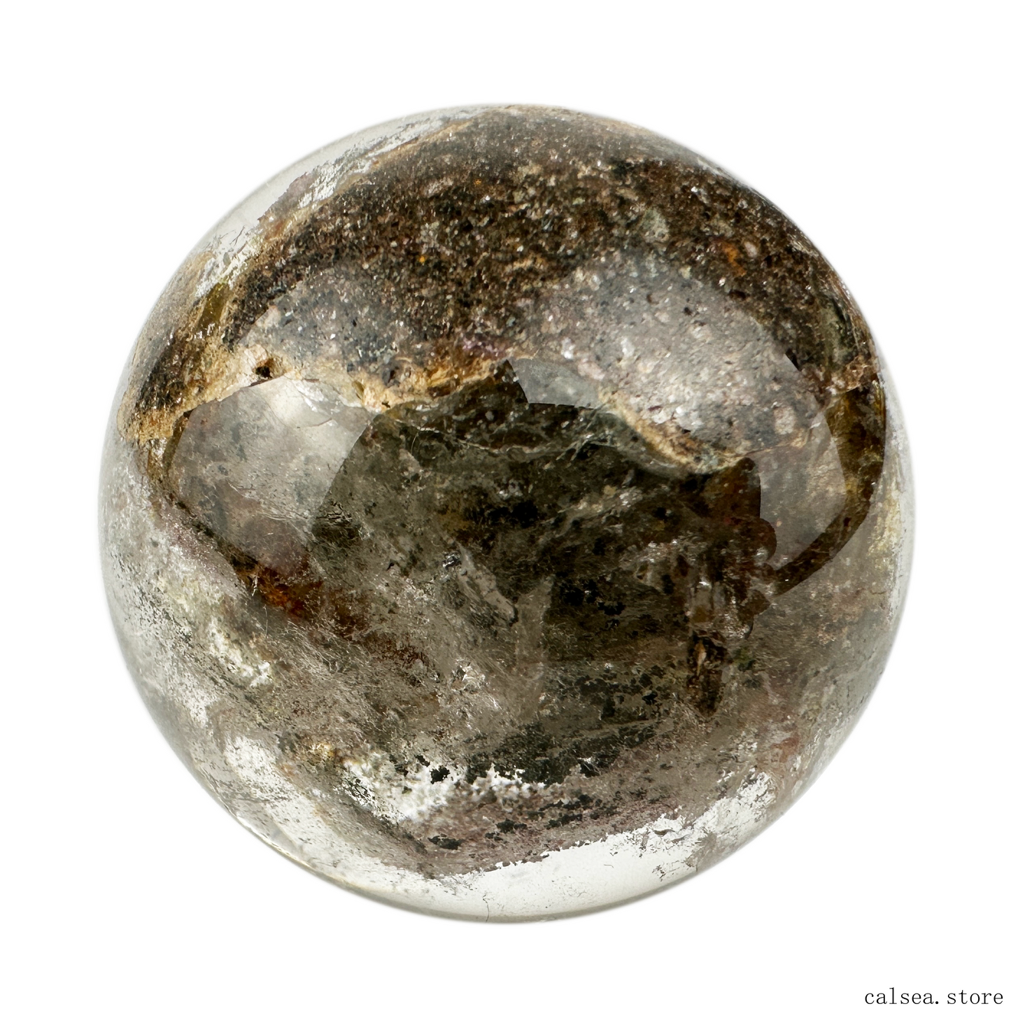 Colourful Gardenquartz Sphere Lodalite Quartz Crystal Healing Hand Carved Sphere/Ball