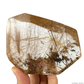 Golden Rutile With Gardenquartz FreeForm Quartz Rutilated Crystal Lodalite Quartz Healing Hand Carved