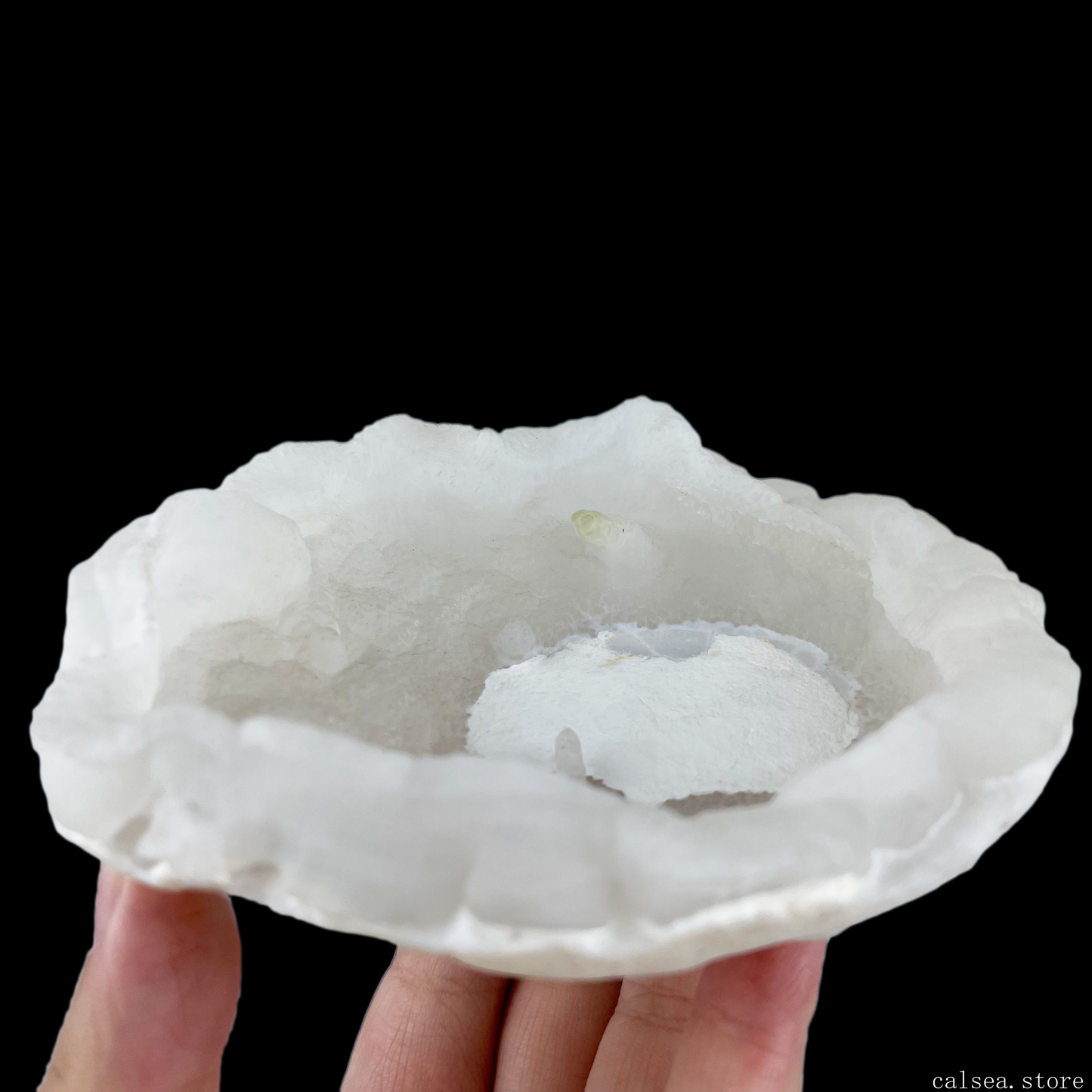 White Agate Teasure Basin Art Collection Ornamental Naturally Occurring Teasure Bowl