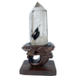 Green Gardenqaurtz Tower Crystal Lodalite Quartz Healing Hand Carved Tower/Point