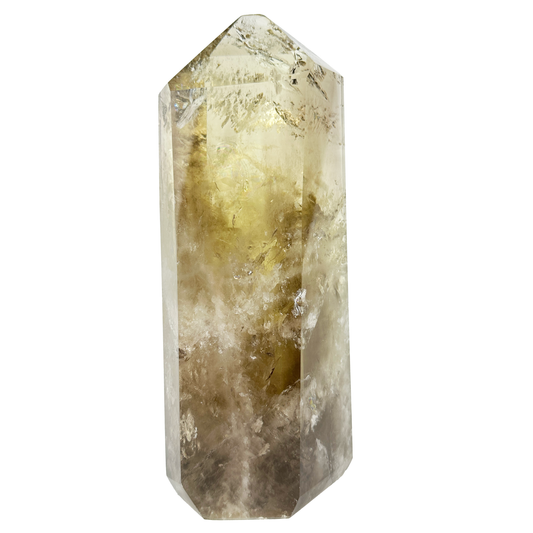 Huge Rainbow Citrine Tower Crystal Healing Hand Carved Tower/Point