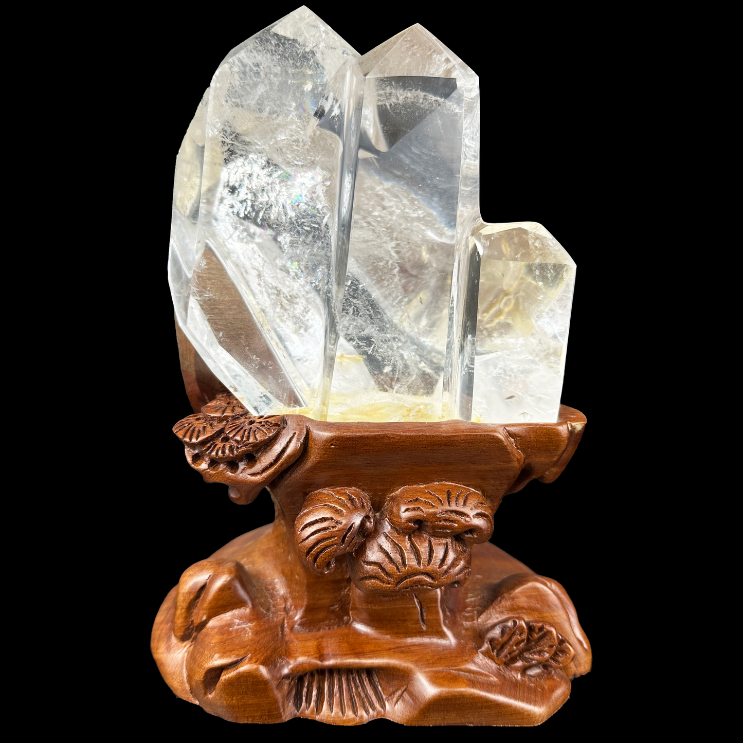 Clearquartz Tower Three Towers Clusterquartz Hand Carved Crystal Healing