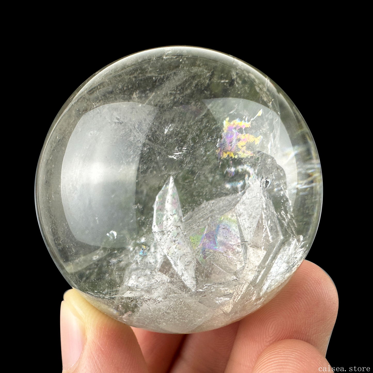 Grdenquartz Clearquartz Sphere Manifestation Quartz Sphere Quartz In Quartz Healing Hand Carved