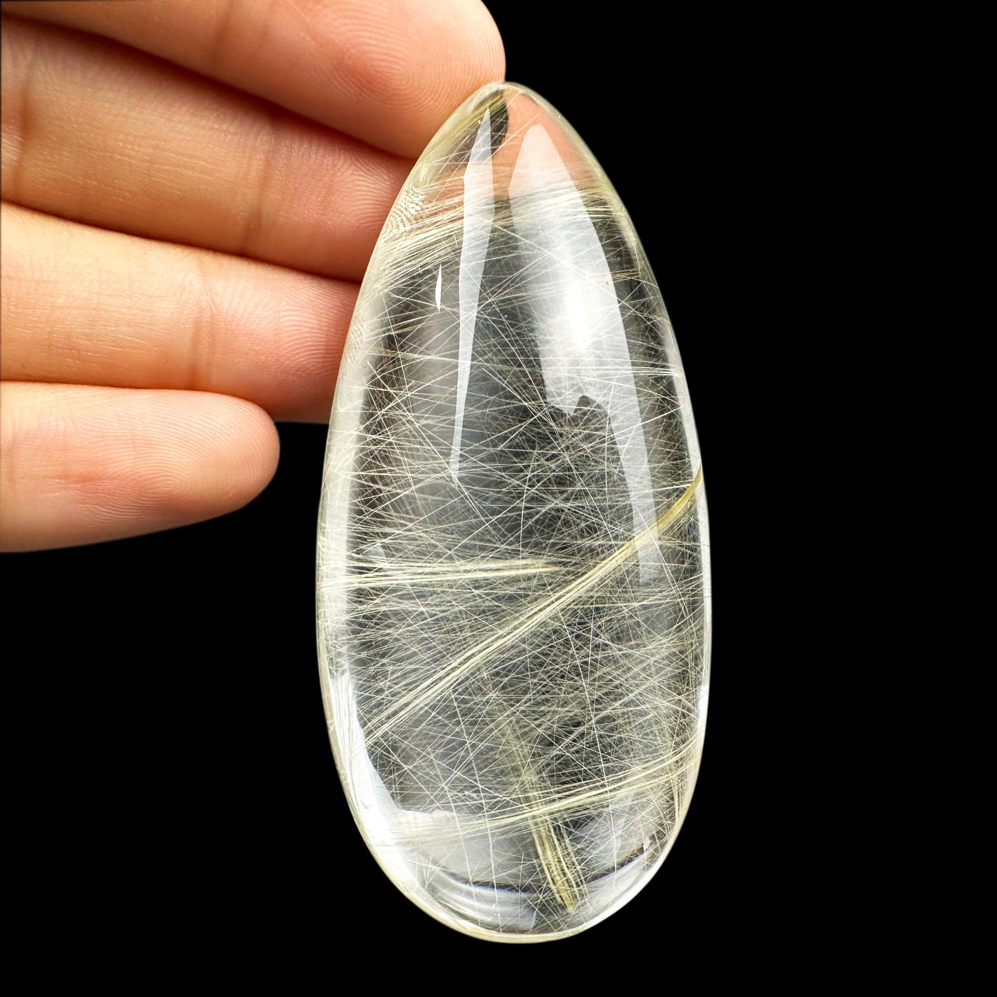 Awesome Golden Rutile FreeForm GemStone Pendant Crystal Healing