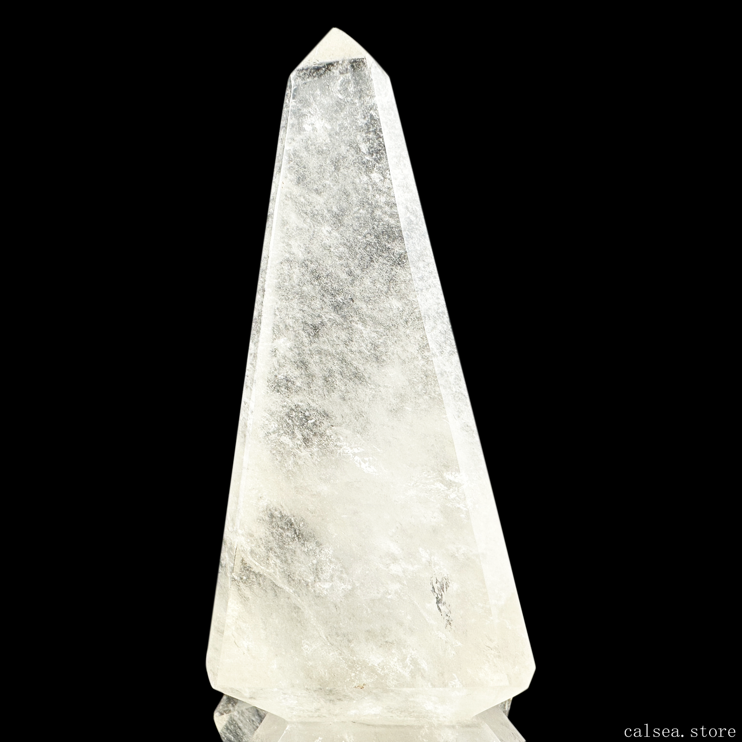 Unique Five Clearquartz Tower Hand Carved Crystal Healing Tower/Point