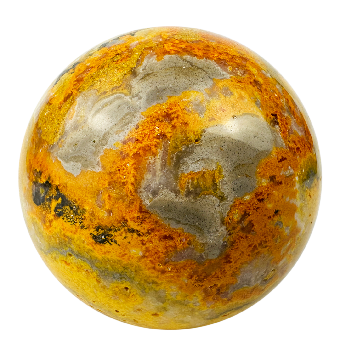 Bumblebee Jasper Sphere GemStone Sphere Crystal Healing Hand Carved Sphere/Ball