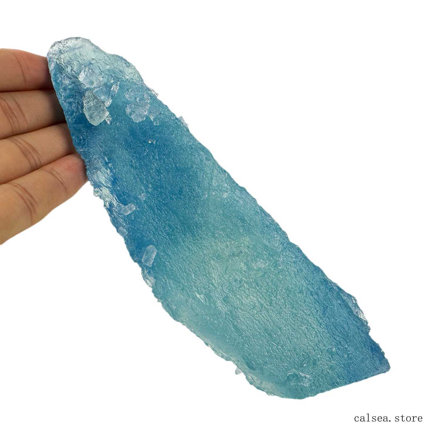 Aquamarine Specimens Raw Material Gemstone Crystal Healing Hand Carved Crystal Ornaments