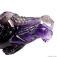 Dark Amethyst PIXIU Sculpture Crystal Healing Hand Carved