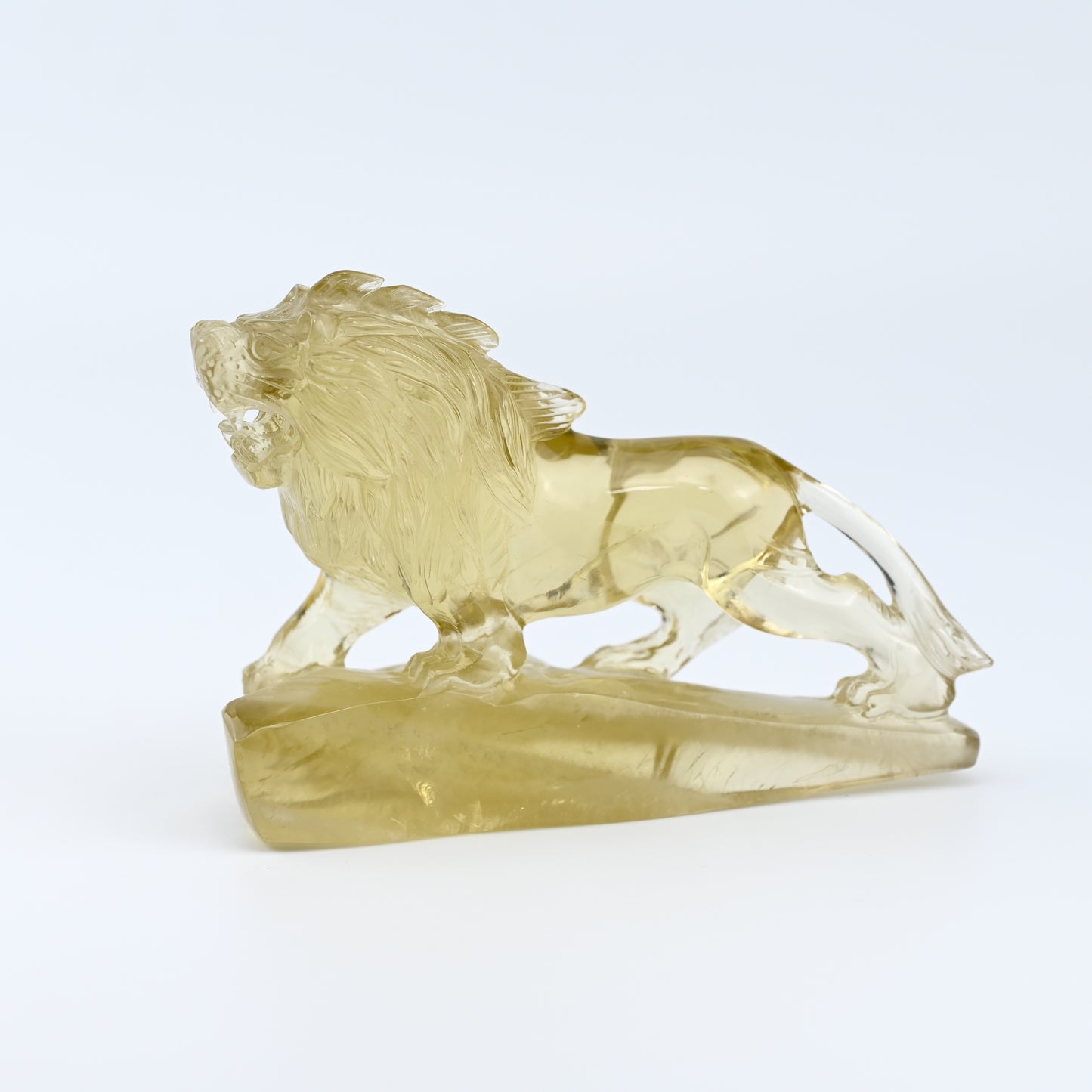 Awesome Citrine Lion Sculpture Brazil Citrine Crystal Healing Hand Carved