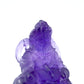 Dark Amethyst God Of Wealth Sculpture Crystal Healing Hand Carved