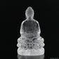 Clearquartz Shakyamuni Buddha Sculpture Crystal Healing Hand Carved