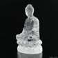 Clearquartz Shakyamuni Buddha Sculpture Crystal Healing Hand Carved