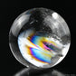 2.76''Stunning Rainbow Clearquartz Sphere Crystal Healing Hand Carved Sphere/Ball