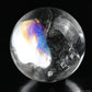 2.76''Stunning Rainbow Clearquartz Sphere Crystal Healing Hand Carved Sphere/Ball